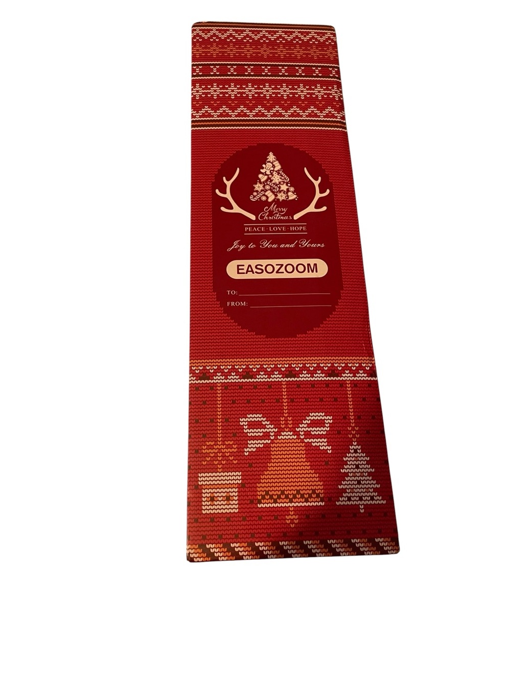 EASOZOOM Festive Red Holiday 3 pair holiday socks lined with Gift Box